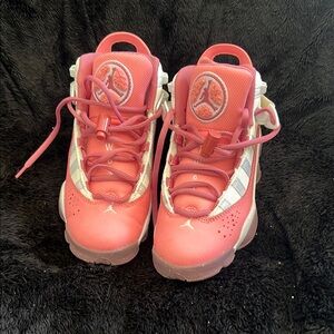 Kids Pink Jordan Sneakers